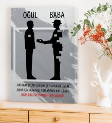 Oğul Baba Kanvas Tablo (50 x 70 cm.)