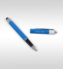 Kişiye Özel İsimli Metal Mavi Touchpen Roller Kalem