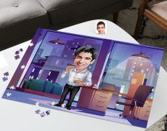 BK Gift Kişiye Özel Baba Tasarımlı 1000 Parça Profesyonel Puzzle-1, 1000 Puzzle, Arkadaşa Hediye