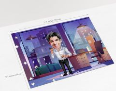 BK Gift Kişiye Özel Baba Tasarımlı 1000 Parça Profesyonel Puzzle-1, 1000 Puzzle, Arkadaşa Hediye