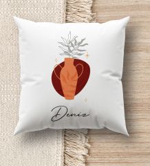 BK Gift Kişiye Özel İsimli Beyaz Kırlent Yastık, Ev Hediyesi, Ev Dekorasyonu, Dekoratif Hediye-10