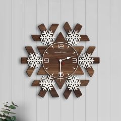 BK Gift Kişiye Özel İsimli Dekoratif 45cm Ahşap Duvar Saati-15 , Ev hediyesi , Arkadaşa Hediye , Sevgiliye Hediye