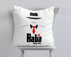 Kişiye Özel Godfather Baba Tasarımlı Beyaz Yastık-17