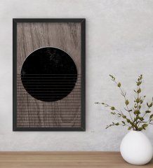 BK Home Modern Art Dekoratif Ahşap Siyah Çerçeveli Tablo-2