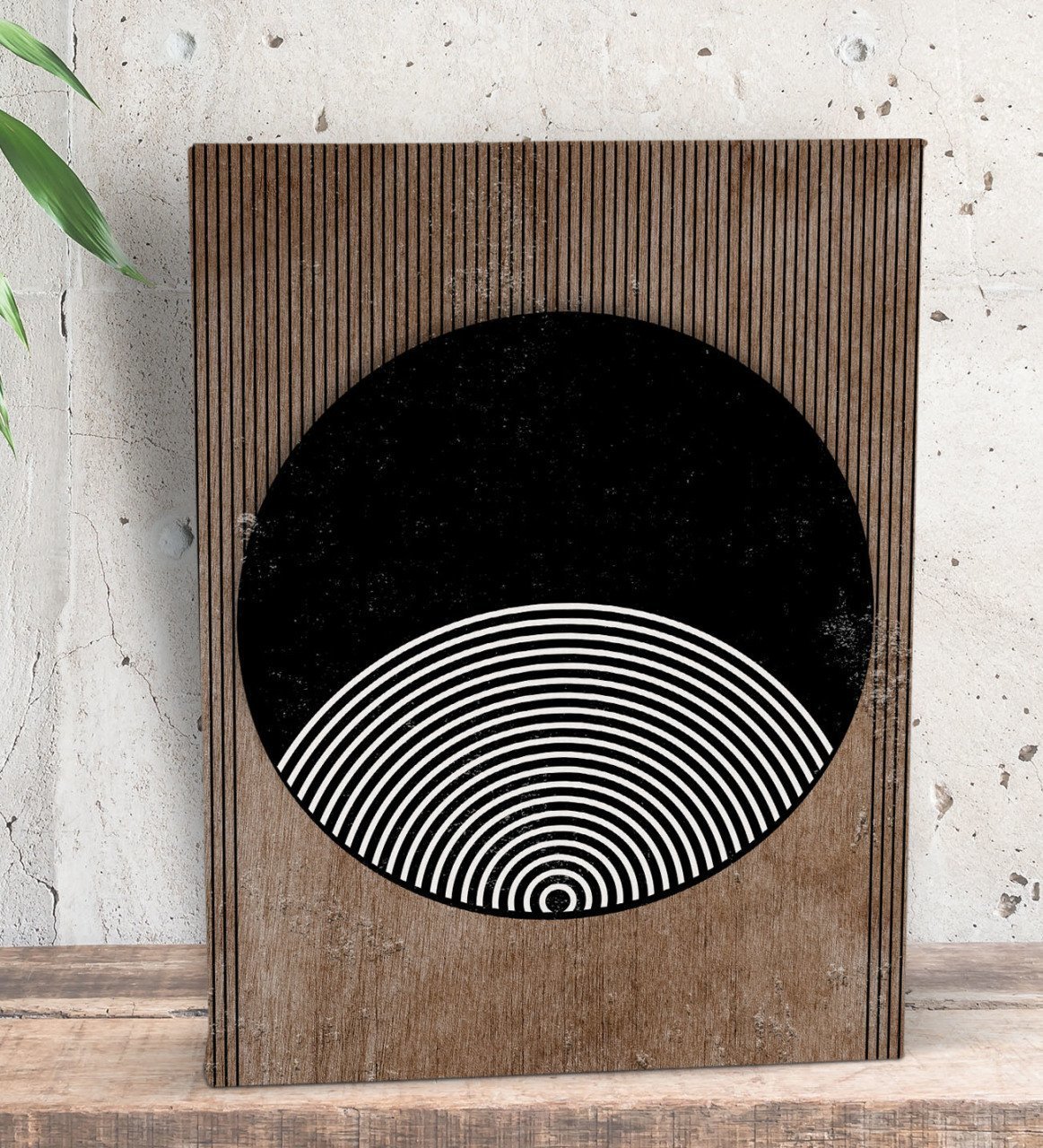 BK Gift Modern Art Tasarımlı Dekoratif Mini Kanvas Tablo 15x20cm-1
