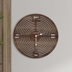BK Gift Kişiye Özel İsimli Dekoratif 45cm Ahşap Duvar Saati-14 , Ev hediyesi , Arkadaşa Hediye , Sevgiliye Hediye