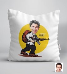 Kişiye Özel Erkek PUBG Karikatürlü Yastık-4