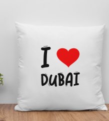 BK Gift I Love Dubai Tasarımlı Yastık - Model 1