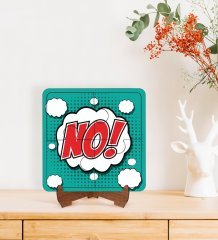 BK Gift Pop Art Tasarımlı Ahşap Standlı Puzzle Çerçeve-10