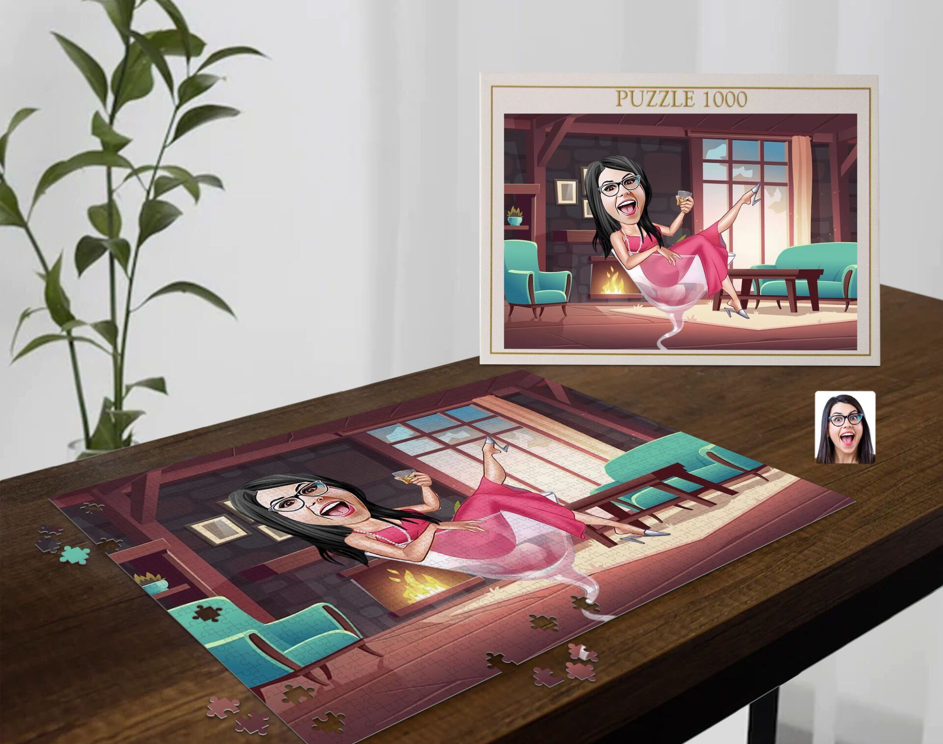 BK Gift Kişiye Özel Anne Tasarımlı 1000 Parça Profesyonel Puzzle-1, 1000 Puzzle, Arkadaşa Hediye