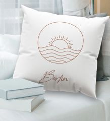 BK Gift Kişiye Özel İsimli Beyaz Kırlent Yastık, Ev Hediyesi, Ev Dekorasyonu, Dekoratif Hediye-7