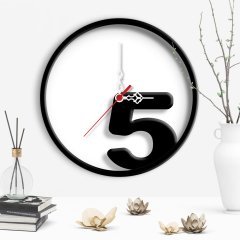 Dekoratif Farklı Tasarım Ahşap Duvar Saati - 22