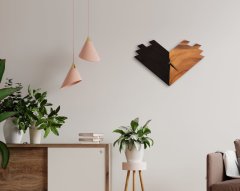 BK Gift Dekoratif 45cm Ahşap Duvar Saati-93