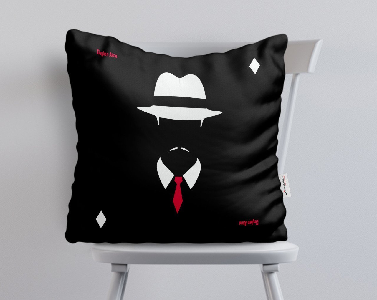 Kişiye Özel Godfather Baba Tasarımlı Beyaz Yastık-13