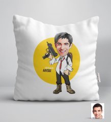 Kişiye Özel Erkek PUBG Karikatürlü Yastık-2