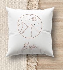 BK Gift Kişiye Özel İsimli Beyaz Kırlent Yastık, Ev Hediyesi, Ev Dekorasyonu, Dekoratif Hediye-6