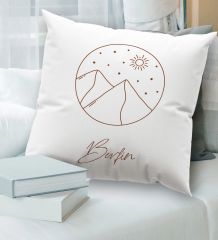 BK Gift Kişiye Özel İsimli Beyaz Kırlent Yastık, Ev Hediyesi, Ev Dekorasyonu, Dekoratif Hediye-6