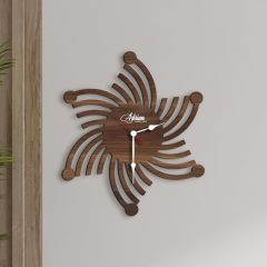 BK Gift Kişiye Özel İsimli Dekoratif 45cm Ahşap Duvar Saati-11 , Ev hediyesi , Arkadaşa Hediye , Sevgiliye Hediye