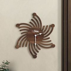 BK Gift Kişiye Özel İsimli Dekoratif 45cm Ahşap Duvar Saati-11 , Ev hediyesi , Arkadaşa Hediye , Sevgiliye Hediye