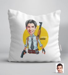 Kişiye Özel Erkek PUBG Karikatürlü Yastık-1