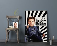 Kişiye Özel Godfather Baba Tasarımlı Kanvas Tablo 70x100cm-18