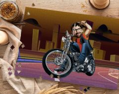 BK Gift Kişiye Özel Motorcu Tasarımlı 1000 Parça Profesyonel Puzzle-4, 1000 Puzzle, Arkadaşa Hediye
