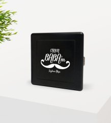 Kişiye Özel Canım Babam Tasarımlı Siyah Metal Sigara Tabakası-8