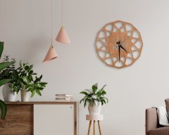 BK Gift Dekoratif 45cm Ahşap Duvar Saati-91