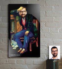 Kişiye Özel Veresiye Satan Karikatür Ahşap Tablo