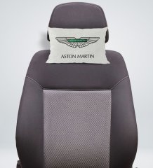 BK Gift Aston Martin Tasarımlı Dikdörtgen Araç Koltuk Yastığı-1