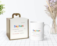 Kişiye Özel Ahşap Kutuda Google Yılın En Yakışıklı Erkeği Tasarımlı Beyaz Kupa Bardak-1