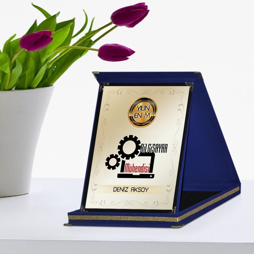 Kişiye Özel Yılın En İyi Bilgisayar Mühendisi Lacivert Plaket Ödülü - 2