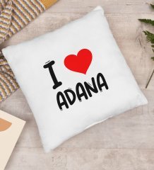 BK Gift I Love Adana Tasarımlı Yastık - Model 1