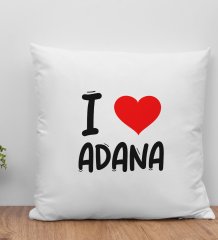 BK Gift I Love Adana Tasarımlı Yastık - Model 1
