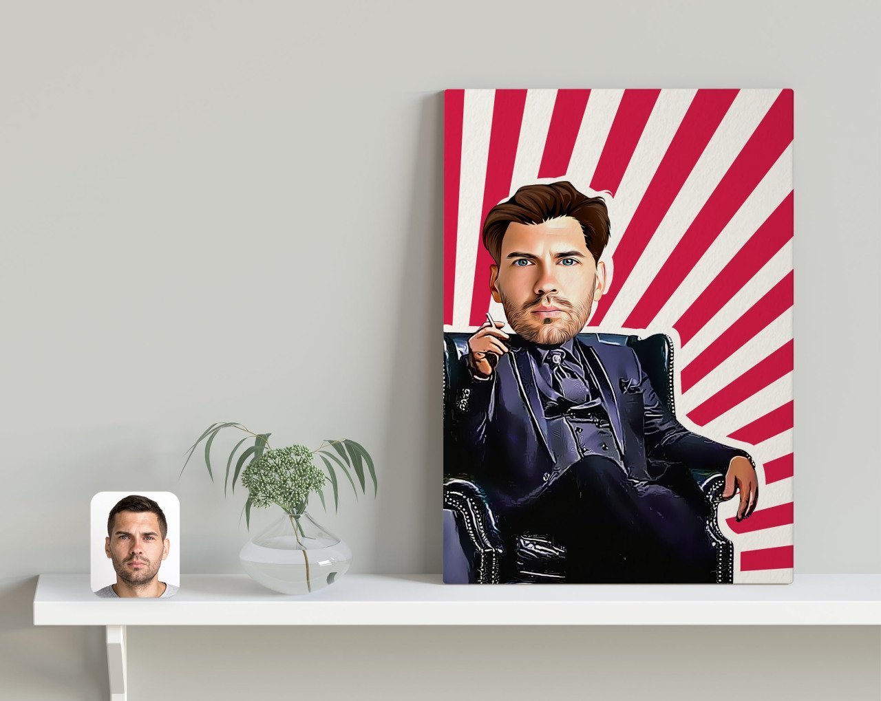 Kişiye Özel Godfather Baba Tasarımlı Kanvas Tablo 30x50cm-17