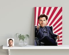Kişiye Özel Godfather Baba Tasarımlı Kanvas Tablo 30x50cm-17