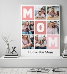 Kişiye Özel Mom Temalı Kanvas Tablo 50x70cm