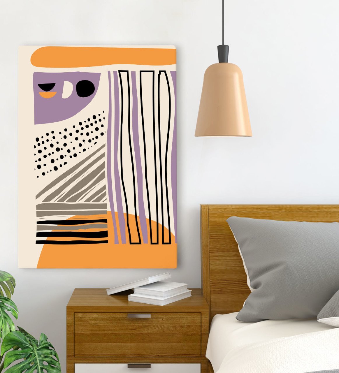 BK Gift Yatak Odası Konseptli Kanvas Tablo 70x100cm-62