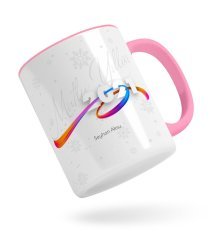 BK Gift Kişiye Özel 2023 Mutlu Yıllar Pembe Kupa Bardak-4