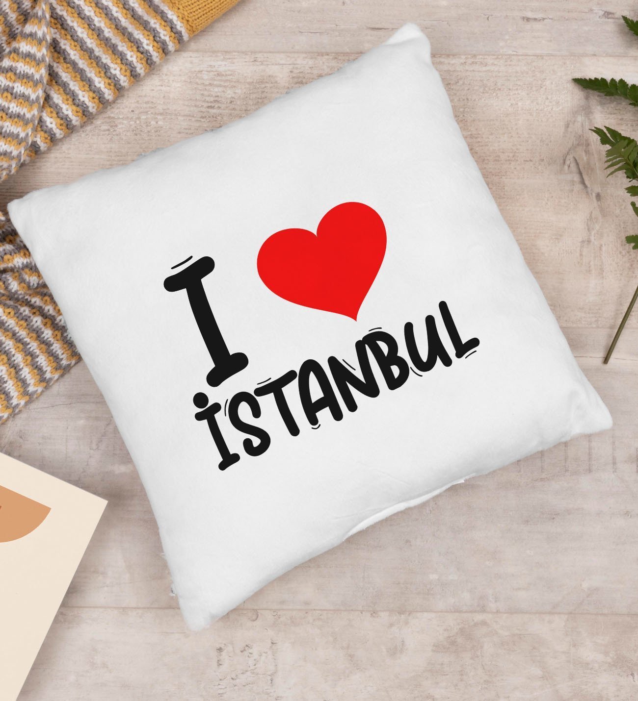 BK Gift I Love Şehir Serisi Yastık - Model 1