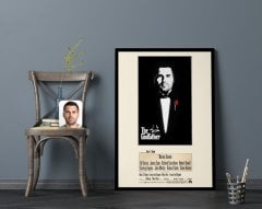 Kişiye Özel Godfather Baba Tasarımlı Kanvas Tablo 70x100cm-5
