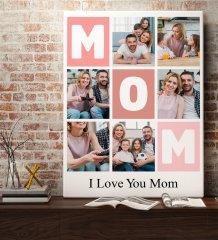 Kişiye Özel Mom Temalı Kanvas Tablo 70x100cm