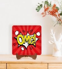 BK Gift Pop Art Tasarımlı Ahşap Standlı Puzzle Çerçeve-1