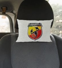 BK Gift Abarth Tasarımlı Dikdörtgen Araç Koltuk Yastığı-1