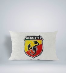 BK Gift Abarth Tasarımlı Dikdörtgen Araç Koltuk Yastığı-1