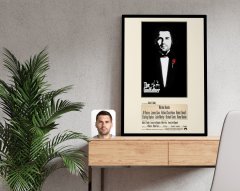 Kişiye Özel Godfather Baba Tasarımlı Kanvas Tablo 50x70cm-5