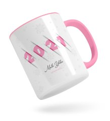 BK Gift Kişiye Özel 2023 Mutlu Yıllar Pembe Kupa Bardak-2