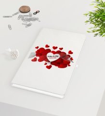 Kişiye Özel Sevgililer Günü Beyaz Defter-110