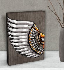 BK Gift Kanat Tasarımlı Dekoratif Mini Kanvas Tablo 15x20cm-1