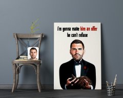 Kişiye Özel Godfather Baba Karikatürlü Kanvas Tablo 70x100cm-4